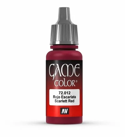 Vallejo 72012 17 ml. Scarlett Red, Game Color Serisi Model Boyası