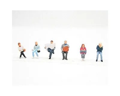 Preiser 10412 1/87 Ölçek sitzende reisende Figürleri
