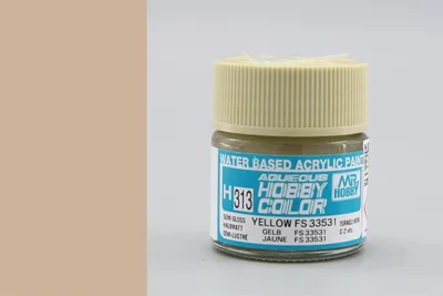 Gunze H313 10 ml. Yellow FS 33531, Aqueous Serisi Maket Boyası
