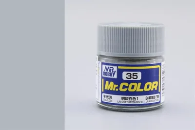 Gunze C035 10 ml. IJN Gray (Mitsubishi), Mr.Color Serisi Maket Boyası