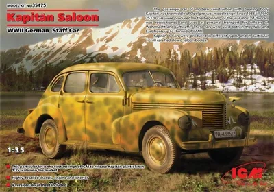 35475 KAPİTÄN SALOON, WWII GERMAN STAFF CAR
