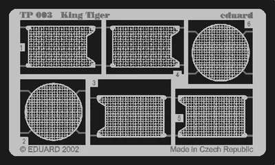 EDUARD TP003 1/35 King Tiger FOR TAMIYA Maket Deta
