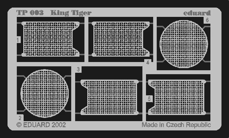 EDUARD TP003 1/35 King Tiger FOR TAMIYA Maket Deta