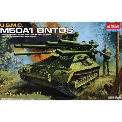 Academy 13218 1/35 U.S.M.C. M50A1 ONTOS Tank Demonte Plastik Maketi