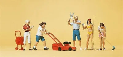 Preiser 10464 1/87 Ölçek hobbygärtner Figürleri