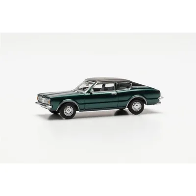 Herpa 033398-002 1/87 Ölçek Ford Taunus Coupe, Koyu Yeşil Metalik, Sergilemeye Hazır Model Araç