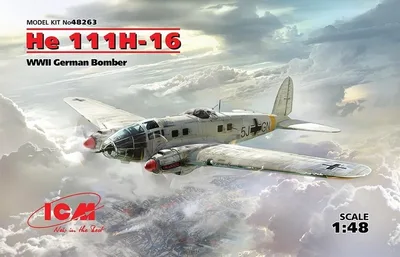 48263 He 111H-16, WWII German Bomber 10 adet He 11