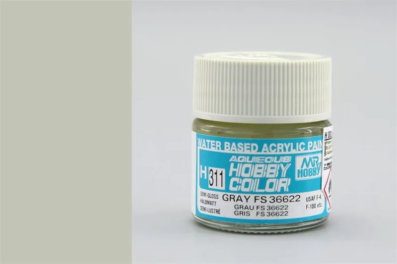 Gunze H311 10 ml. Gray FS 36622, Aqueous Serisi Maket Boyası