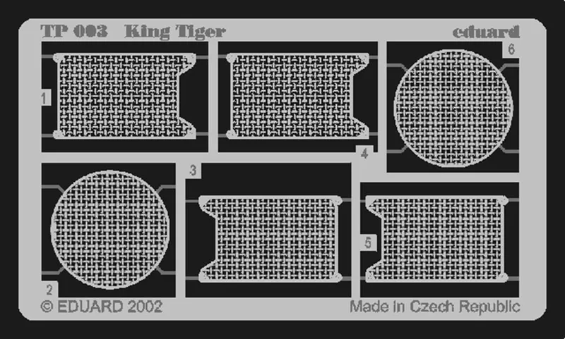EDUARD TP003 1/35 King Tiger FOR TAMIYA Maket Deta
