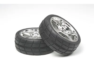 5-S P.Wheel w/Tire (2pcs) (24mm) 0mm Offset