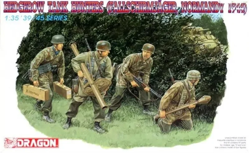 Dragon 6127 1/35 Ölçek Hedgerow Tank Avcıları (Normandy 1944) Asker Figürleri Plastik Model Kiti