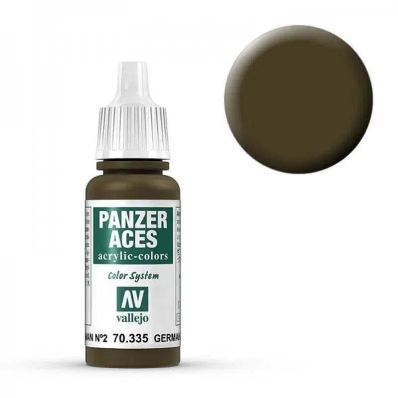 Vallejo 70335 17 ml. Ger. Tanker (Feldgrau II), Panzer Aces Serisi Model Boyası