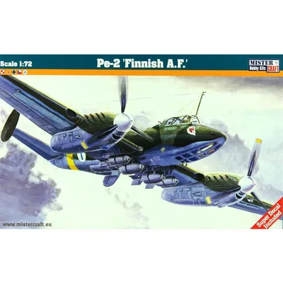 Mistercraft E025 1/72 Pe-2 (Fin Bombacısı) Bombardıman Uçağı Demonte Plastik Maketi