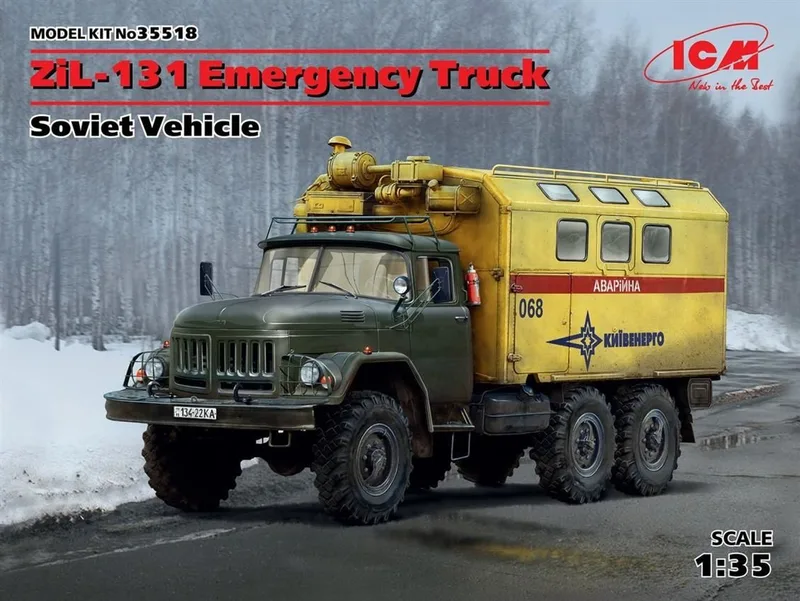 35518 ZiL-131 Emergency Truck, Soviet Vehicle ZiL-