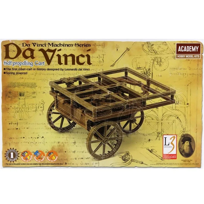 Academy 18129 Da Vinci Arabası Demonte Plastik Maketi