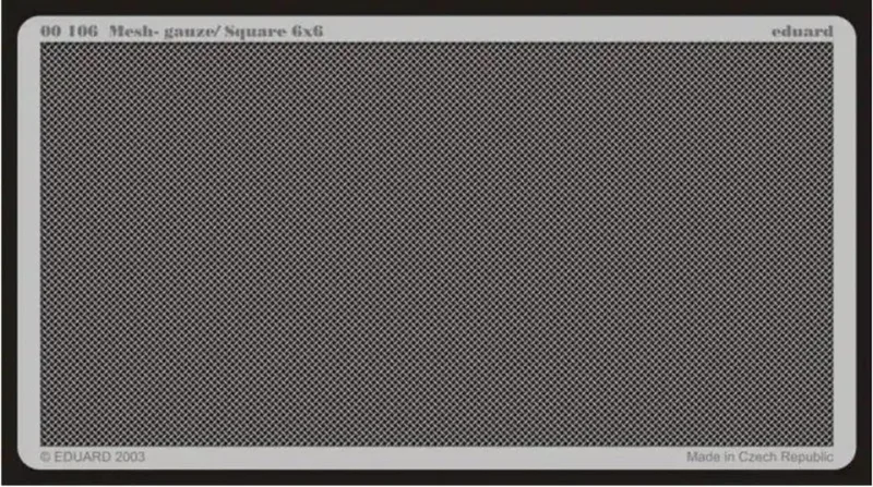 EDUARD 00106 Mesh - gauze/ Square 6x6 Maket Detay
