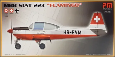 PM Model 206 1/72 MBB Siat 223 Flamingo Eğitim Uçağı Demonte Plastik Maketi
