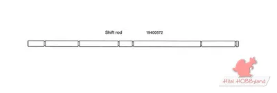 Tamiya 1:14 Truck Shift Rod