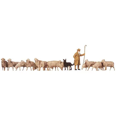 Faller 154001 1/87 Koyun, Çoban Ve Köpek Figürleri