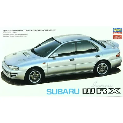 Hasegawa 20333 1/24 Ölçek Subaru WRX (Limited Edition) Otomobil Plastik Model Kiti