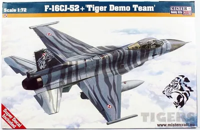 Mistercraft D115 1/72 F-16CJ-52+ (Kaplan Takımı) Savaş Uçağı Demonte Plastik Maketi