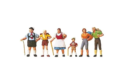 Preiser 10280 1/87 Ölçek familie krause im allgäu Figürleri