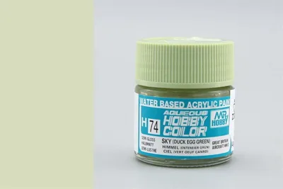 Gunze H074 10 ml. Sky (Duck Egg Green), Aqueous Serisi Maket Boyası