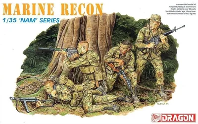 Dragon 3313 1/35 ABD Deniz Kuvvetleri Keşif Taburu Asker Figür Maket Seti