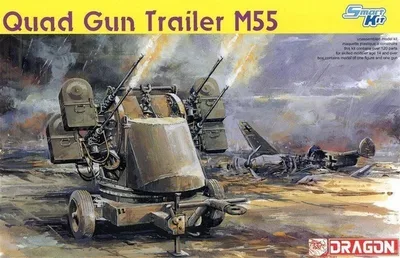 6421 1/35 QUAD GUN TRAILER M55