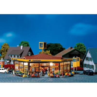 Faller 232205 1/160 Edeka Süpermarket Demonte Plastik Maketi