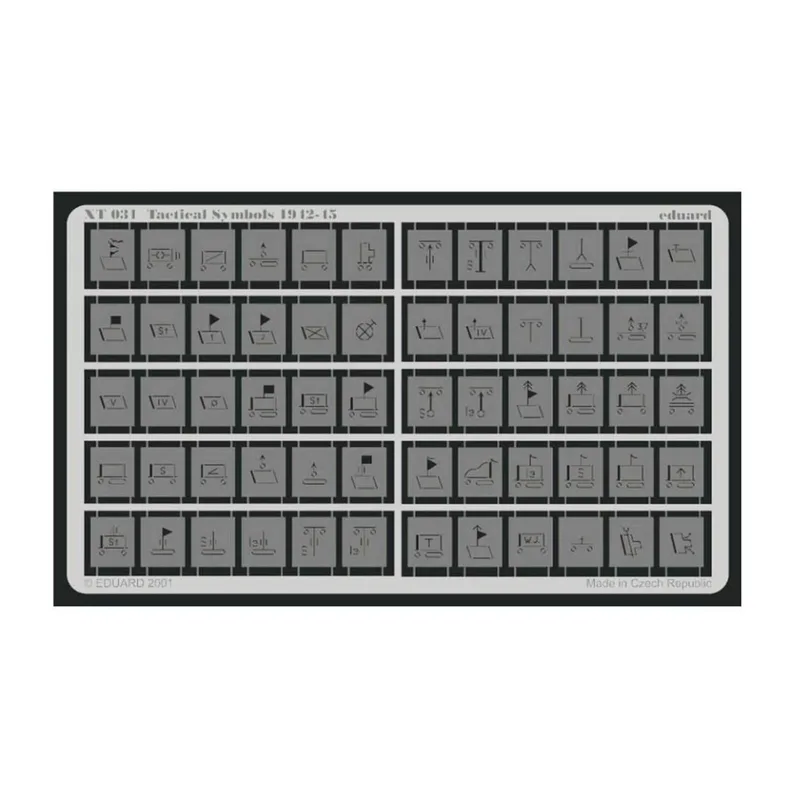 EDUARD XT031 1/35 Tactical Symbols 1942-45 Maket D