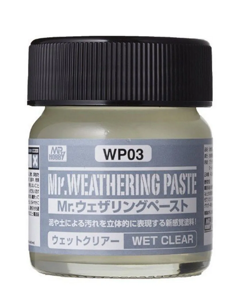 Gunze WP03 40 ml. Mr.Weathering Paste, Wet Clear, Eskitme Macunu