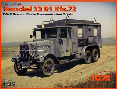35467 1/35 Henschel 33 D1 Kfz.72 WWII German Radio