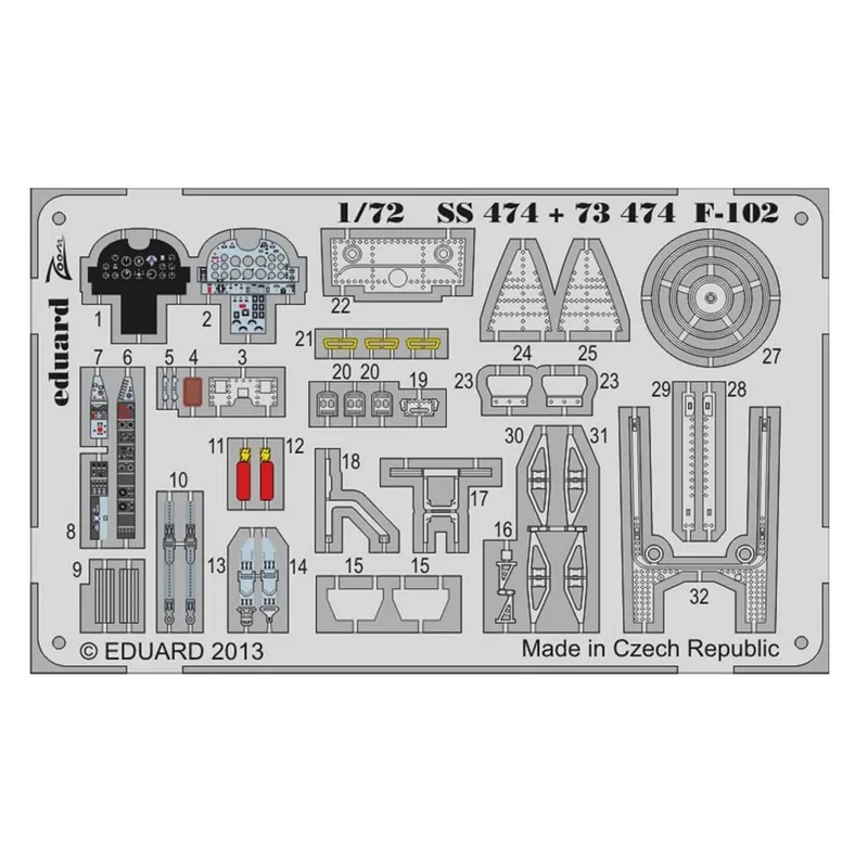 EDUARD SS474 1/72 F-102 S.A. FOR MENG Maket Detay