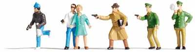 Noch 15096 1/87 Gangster ve Polis Figürleri