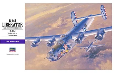 Hasegawa E29 01559 1/72 Ölçek B-24J Liberator Savaş Uçağı Plastik Model Kiti