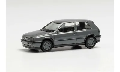 Herpa 024075-002 1/87 Ölçek VW Golf III VR6, Gri, Sergilemeye Hazır Model Araç