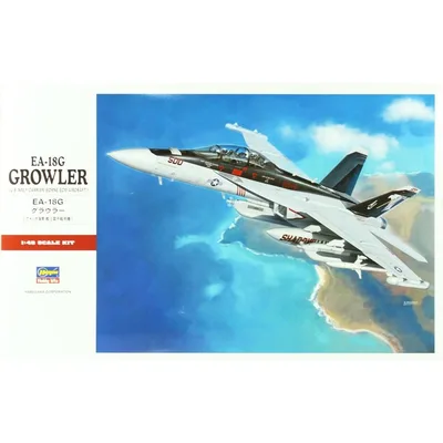 Hasegawa PT52 07252 1/48 Ölçek EA-18G Growler Savaş Uçağı Plastik Model Kiti