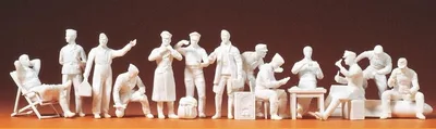 Preiser 67001 1/48 Ölçek luftwaffe pilotları figürleri- 13 adet Figürleri