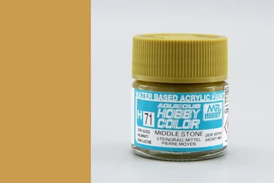Gunze H071 10 ml. Middle Stone, Aqueous Serisi Maket Boyası
