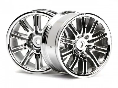 1/10 10 SPOKE MOTOR SPORT WHEEL 26mm CHROME