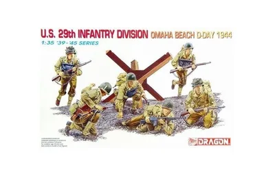 Dragon 6211 1/35 ABD 29. Piyade Tümeni Asker Figür Maket Seti Omaha Sahili D-Day 1944
