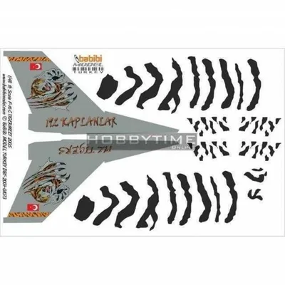 Babibi DBT01073 1/48 F-16C, Tigermeet 2005, Dekal Çıkartma
