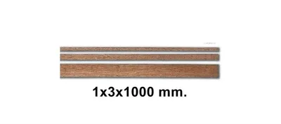 80141 AHSAP CITA- DARK BROWN SAPELLY-1X3X1000 MM-10 ADET