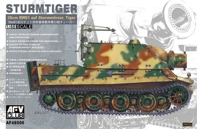 AFV Club AF48006 1/48 German Sturmtiger Saldırı Tankı Demonte Plastik Maketi