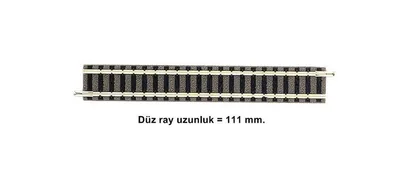 9101 1/160 N SCALE Straight track, length 111 mm.