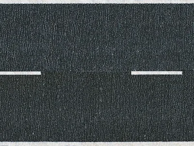 Noch 60410 Asfalt Yol Zemini, Siyah, 100x4.8 cm. 2 Rulo Diorama Malzemesi
