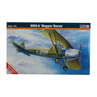 Mistercraft B045 1/72 RWD-8 (Macar Keşif) Savaş Uçağı Demonte Plastik Maketi