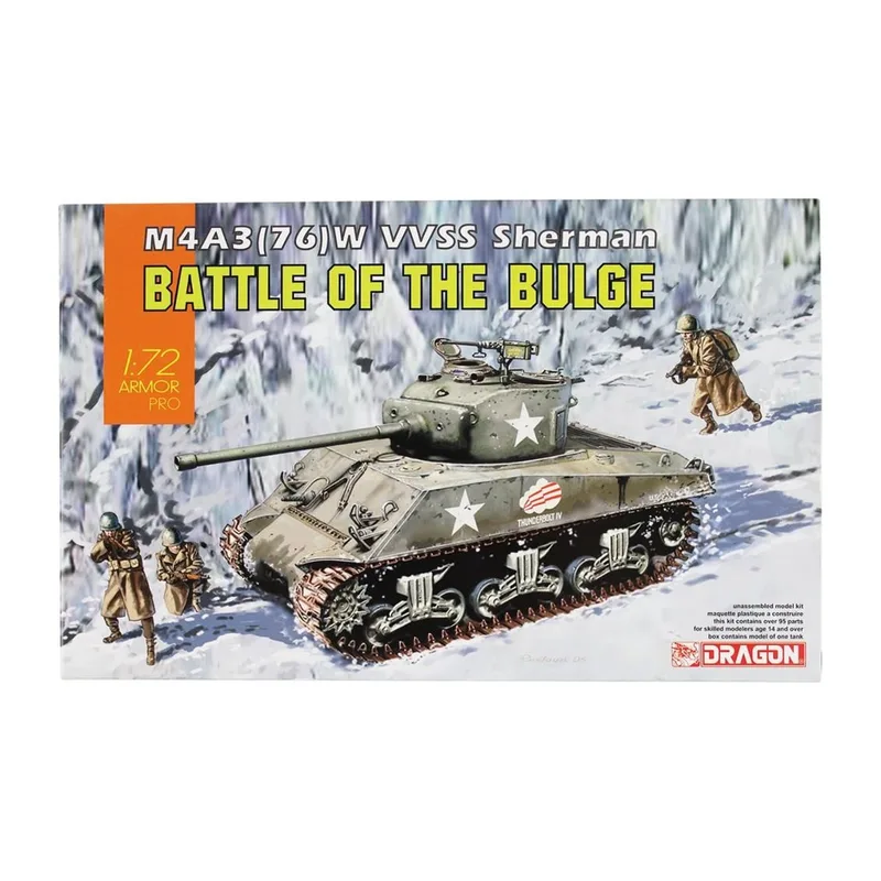 Dragon 7567 1/72 M4A3(76)W VVSS Sherman Tank Maketi