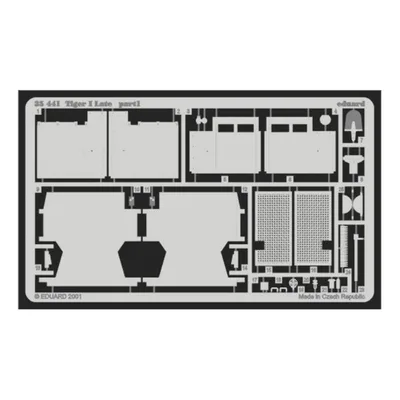 EDUARD 35441 1/35 Tiger I late FOR TAMIYA Maket De
